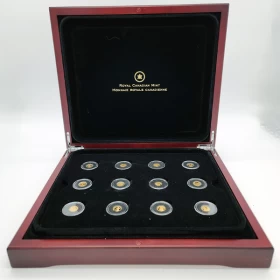 2013 Canada 12-Coin The Most Affordable Gold Coin Collection 0.5g Fine Gold Set
