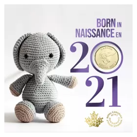 2021 Canadian 5-Coin Baby Born In Gift Set ft $1 Specially Struck Loonie Dollar