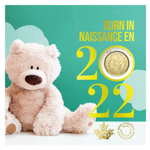 2022 Canadian Baby Coin Gift Set ft $1 Specially Struck Loonie Dollar