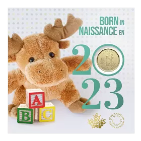 2023 Canadian Baby Coin Gift Set ft $1 Specially Struck Loonie Dollar