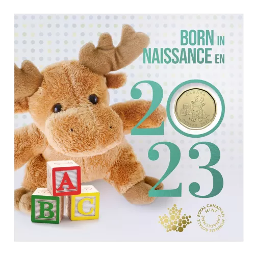 2023 Canadian Baby Coin Gift Set ft $1 Specially Struck Loonie Dollar