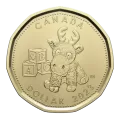 2023 Canadian Baby Coin Gift Set ft $1 Specially Struck Loonie Dollar