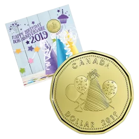 2019 Canadian Birthday Coin Gift Set ft $1 Specially Struck Loonie Dollar