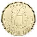 2021 Canadian Birthday Coin Gift Set ft $1 Specially Struck Loonie Dollar