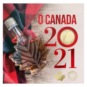 2021 Canadian O Canada Coin Gift Set ft $1 Specially Struck Loonie Dollar