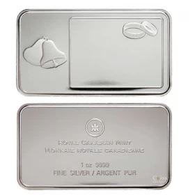 2007 Canada 1oz 99.99% Pure Silver Engravable Wafer/Bar Coin
