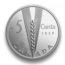 2024 Canada 5-Cent Lost Designs from the Archives: Emanuel Hahn's Wheat 2 oz Fine Silver Coin *Masters Club Exclusive*