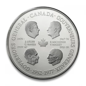 1977 (1952-) First Four Canadian Governors General 25th Anniversary Medallion - Tarnished