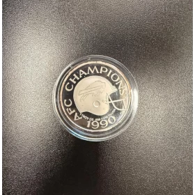 1990 AFC Champions Buffalo Bills 1oz 999 Fine Silver Medallion - No COA (Limited Edition) - Tarnished