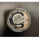 1990 AFC Champions Buffalo Bills 2 - 1oz 999 Fine Silver Medallion - No COA (Limited Edition) - Tarnished