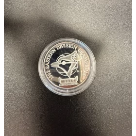 1992 Eastern Division Toronto Blue Jays 1 oz 999 Fine Silver Medallion - No COA (Limited Edition) - Tarnished