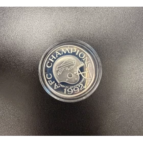 1992 AFC Champions Buffalo Bills 1 oz 999 Fine Silver Medallion 2 - No COA (Limited Edition) - Tarnished