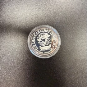 1992 American League Champions Toronto Blue Jays 1 oz 999 Fine Silver Medallion - No COA (Limited Edition) - Tarnished