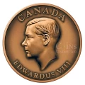 2009 Canada King Edward VIII Copper High Relief Antique Finish Medallion