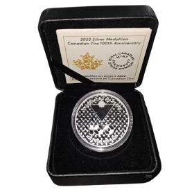2022 Canadian Tire 100th Anniversary 1oz Silver Medallion
