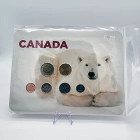 2010 Canada 6-Coin Polar Bear Collection Card & Year Set