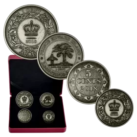 2018 Canadian Before Confederation: Colonial Currency of the Atlantic Provinces - Fine Silver 4-Coin Set