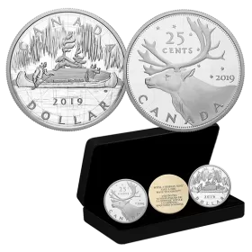 2019 Canadian $1 & 25-Cent Royal Canadian Mint Coin Lore: Back to Concept - 2 oz Fine Silver 2-Coin Set - No Beauty Box