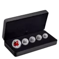 2020 (1980-) Canadian Fine Silver 5-Coin Maple Leaf Fractional Set - O Canada