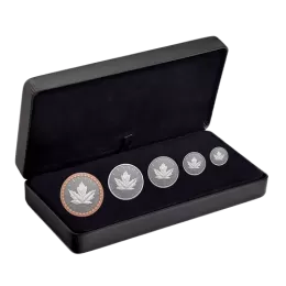 2023 Canadian Fine Silver 5-Coin Fractional Set - 35th Anniversary of the Silver Maple Leaf