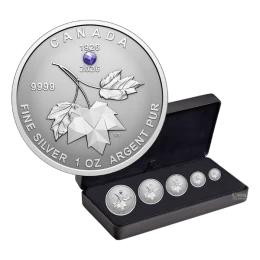 2026 (1926-) Canada 5-Coin Commemorate the 100ᵗʰ Birthday of Queen Elizabeth II Fine Silver Fractional Set
