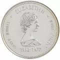 1977 (1952-) Canada Double Dollar Prestige Set  - Elizabeth II Silver Jubilee-may be toned or cloudy