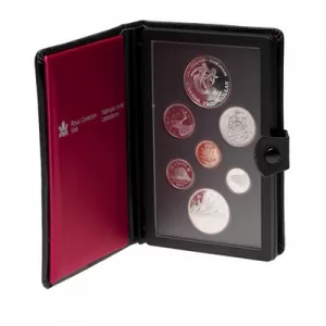 1983 Canadian Proof Double Dollar Set-may be toned or cloudy