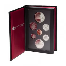 1986 Canada Proof Double Dollar Set - Vancouver Centennial-may be lightly toned or cloudy