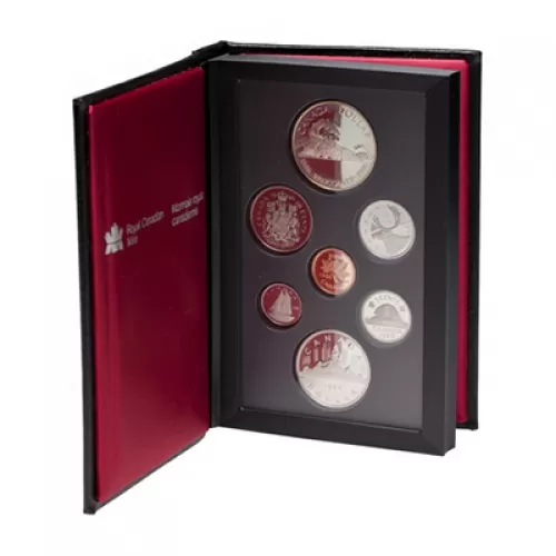 1986 Canada Proof Double Dollar Set - Vancouver Centennial-may be lightly toned or cloudy