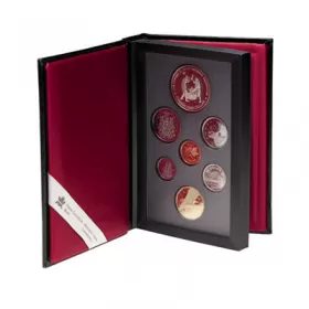 1988 Canada Proof Double Dollar Set - Les Forges du Saint-Maurice Ironworks-may be lightly toned or cloudy