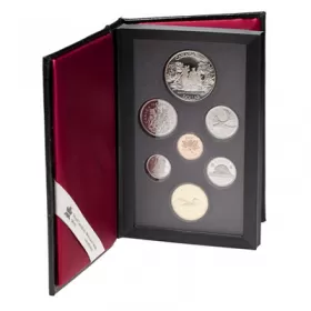 1989 Canada Proof Double Dollar Set - Mackenzie River Bicentennial-may be toned or cloudy
