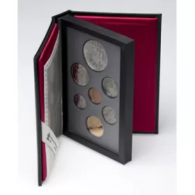 1992 (1867-) Canadian 7-Coin Proof Double Dollar Set ft $1 Kingston to York Stagecoach Silver Dollar-may be toned or cloudy