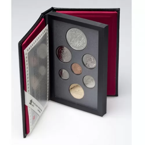 1994 Canada Proof Double Dollar Set - R.C.M.P Northern Dog Team Patrol- may be toned or cloudy