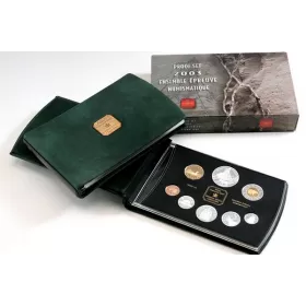 2003 Canada Proof Double Dollar Set - 100th Anniversary of the Cobalt Discovery - Some coins might be toned