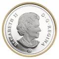 2008 Canadian Proof Double Dollar Set ft 2008 (1608-) $1 Champlain/Quebec City 400th Anniv Silver & Gold-plated Coin - no beauty box