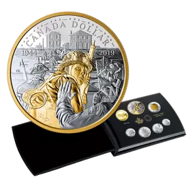 2019 Canadian 75th Anniversary of D-Day - Fine Silver Dollar Proof Coin Set