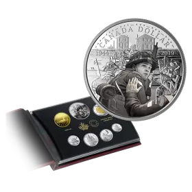 2019 Canadian 75th Anniversary of D-Day Silver Dollar Proof Set (Special Edition) 