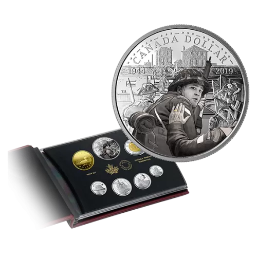 2019 Canadian 75th Anniversary of D-Day Silver Dollar Proof Set (Special Edition) 