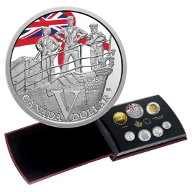 2020 Canadian 75th Anniversary of V-E Day Silver Dollar Proof Set (Special Edition)