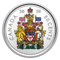 2020 Canadian Colourised Circulation Collection - Fine Silver 6-Coin Set with Medallion