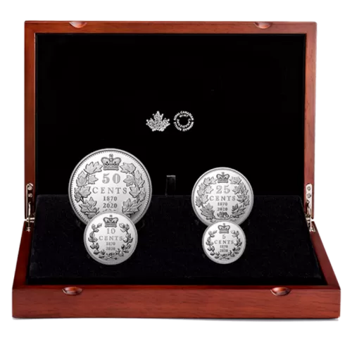 2020 (1870-) Canadian Canada's First National Coinage - Fine Silver 4-Coin Set