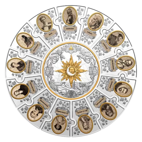 2020 Canadian $50 The Four Winds: Pathfinders in Canada - Fine Silver Puzzle Coin Set