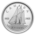 2021 Canadian 7-Coin 100th Anniversary of Bluenose Silver Dollar Proof Set