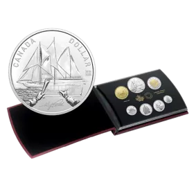 2021 Canadian 100th Anniversary of Bluenose Silver Dollar Proof Set (Special Edition)