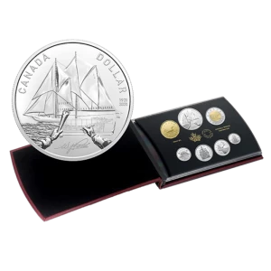 2021 Canadian 100th Anniversary of Bluenose Silver Dollar Proof Set (Special Edition)