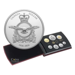 2024 Canada 7-Coin Royal Canadian Air Force 100th Anniversary Special Edition Silver Dollar Proof Set