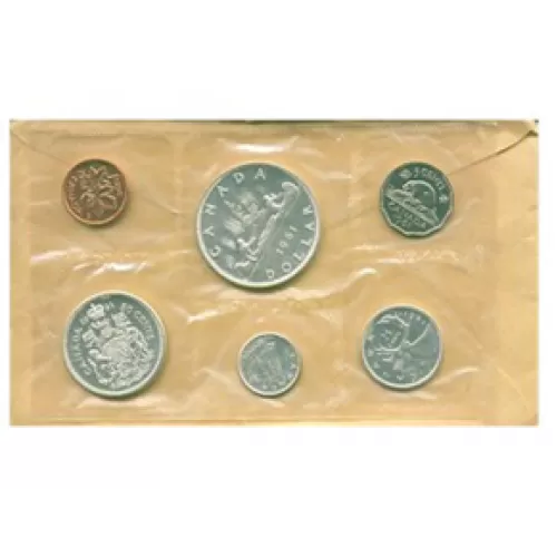 1961 Canada Silver Proof-Like (PL) Collector Set-some coins may be tarnished