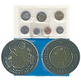 1999 Canadian Nunavut Mule Uncirculated Proof-Like Set