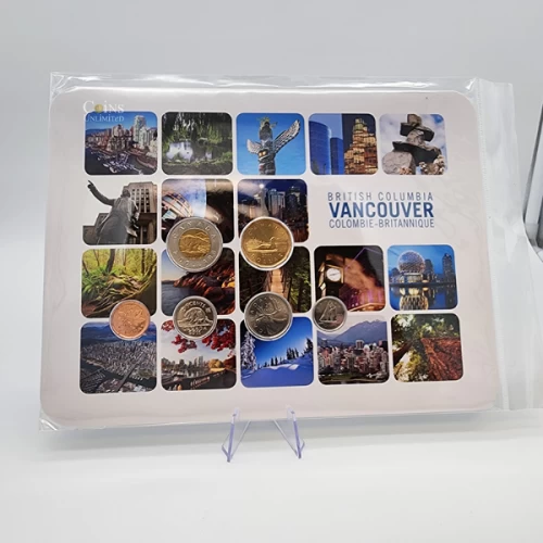 2011 Canada Vancouver Square Collector Card & Coins Set
