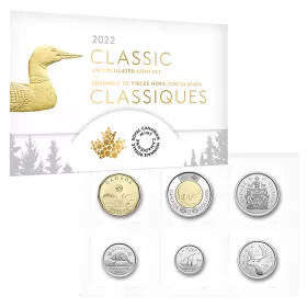 2022 Canadian 6-Coin Classic Canadian Uncirculated Set
